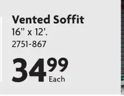 Home Hardware Aluminum Siding Accessories - Vented Soffit offer
