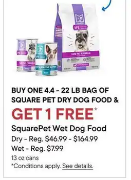 Petvalu SquarePet Wet Dog Food offer