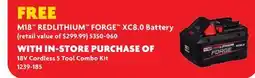 Home Hardware M18 REDLITHIUM FORGE XC8.0 Battery offer