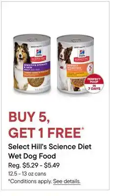 Petvalu Select Hill's Science Diet Wet Dog Food offer