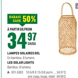 BMR LAMPES SOLAIRES DEL offer