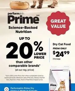 Petvalu Performatrin Prime Science-Backed Nutrition offer