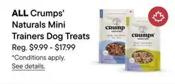 Petvalu All Crumps Naturals Mini Trainers Dog Treats offer