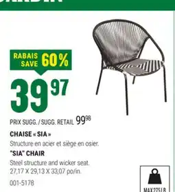 BMR CHAISE  SIA  offer