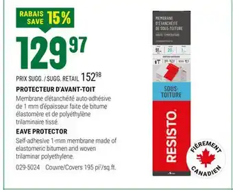 BMR PROTECTEUR D'AVANT-TOIT offer