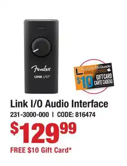 Long & McQuade Link I/O Audio Interface offer