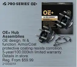 PartSource OE+ Hub Assemblies offer