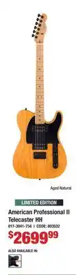 Long & McQuade American Professional II Telecaster HH offer