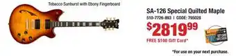 Long & McQuade Tobacco Sunburst with Ebony Fingerboard offer