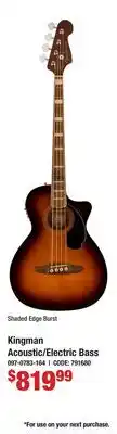 Long & McQuade Kingman Acoustic/Electric Bass offer