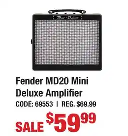 Long & McQuade Fender MD20 Mini Deluxe Amplifier offer