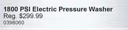 PartSource Simoniz 1800 PSI Electric Pressure Washer offer