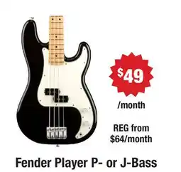 Long & McQuade Fender Player P- or J-Bass offer