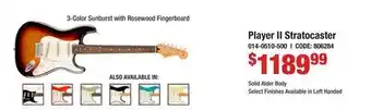 Long & McQuade Player II Stratocaster offer
