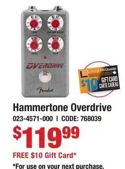 Long & McQuade Hammertone Overdrive offer