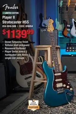 Long & McQuade Player II Stratocaster HSS offer