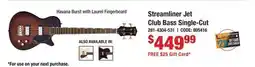 Long & McQuade Streamliner Jet Club Bass Single-Cut offer