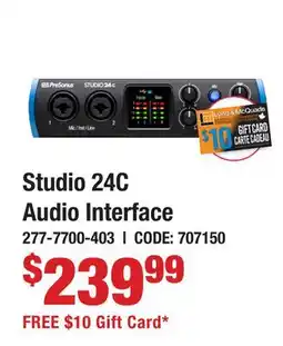 Long & McQuade Studio 24C Audio Interface offer