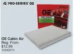 PartSource OE Cabin Air offer