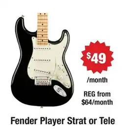 Long & McQuade Fender Player Strat or Tele offer