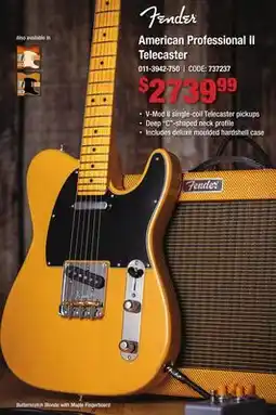 Long & McQuade Also available in American Professional II offer