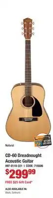 Long & McQuade CD-60 Dreadnought Acoustic Guitar offer