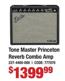 Long & McQuade Tone Master Princeton Reverb Combo Amp offer