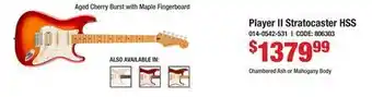Long & McQuade Player II Stratocaster HSS offer