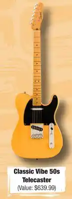 Long & McQuade Classic Vibe 50s Telecaster offer