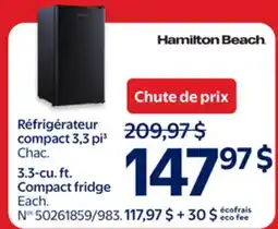 Walmart 3.3-cu. ft. Compact fridge offer