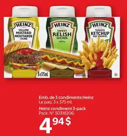 Walmart Heinz condiments 3-pack offer