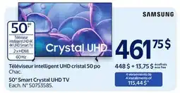 Walmart 50 Smart Crystal UHD TV offer