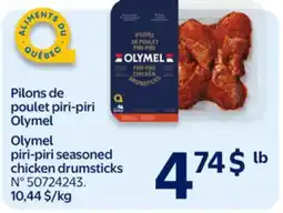 Walmart Olymel piri-piri seasoned chicken drumsticks offer