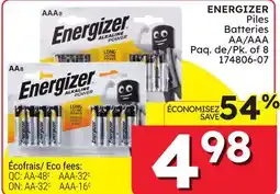 Rossy Energizer battery PK/8 AA offer