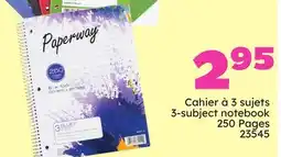 Rossy HILROY 3-subject notebook offer