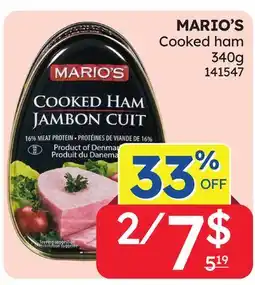 Rossy MARIO'S Cooked ham offer