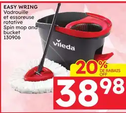 Rossy VILEDA EASY WRING Spin mop and bucket offer
