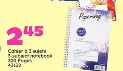 Rossy SPIRAL NOTEBOOK 300 PAGES 3 SUBJECTS offer