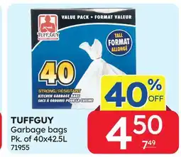Rossy TUFFGUY Garbage bags offer