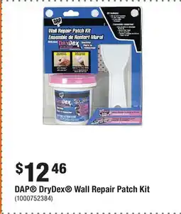 Home Depot DAP DryDex Wall Repair Patch Kit offer