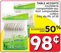 Rossy TABLE ACCENTS Asst. compostable cutlery offer