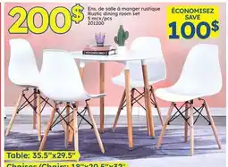 Rossy Rustic dining room set offer
