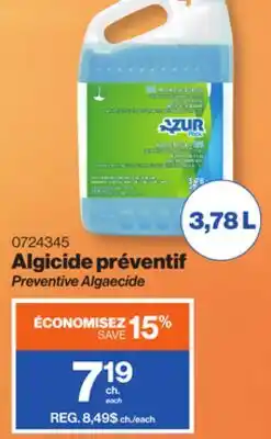 Patrick Morin Preventive Algaecide offer