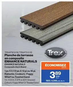 Patrick Morin ENHANCE NATURALS Composite Deck Board offer
