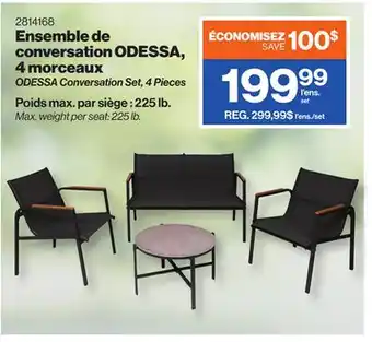 Patrick Morin ODESSA Conversation Set, 4 Pieces offer