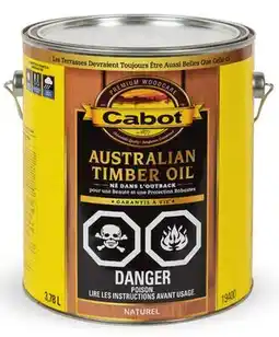 Canac Australian Timber Oil Wood Finish Natural 3.78 L offer
