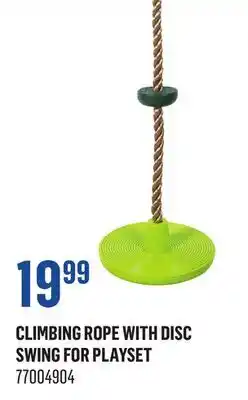 Canac Climbing Rope with Disc Swing for Playset offer