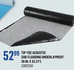 Canac Tip-Toe Acoustic Sub-Flooring Underlayment 36in.x33.3ft offer