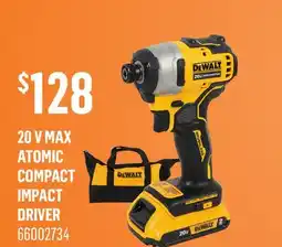 Canac Dewalt 20 V Max Atomic Compact Impact Driver offer