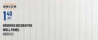Canac Grooved Decorative Wall Panel offer